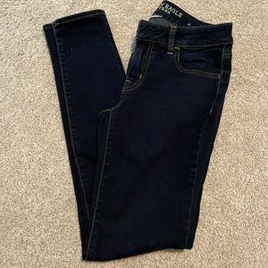 American Eagle Super stretch dark wash jegging